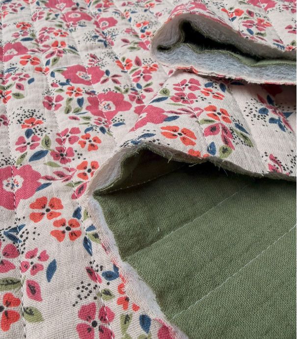 Tissu double gaze matelassé - Oscalana