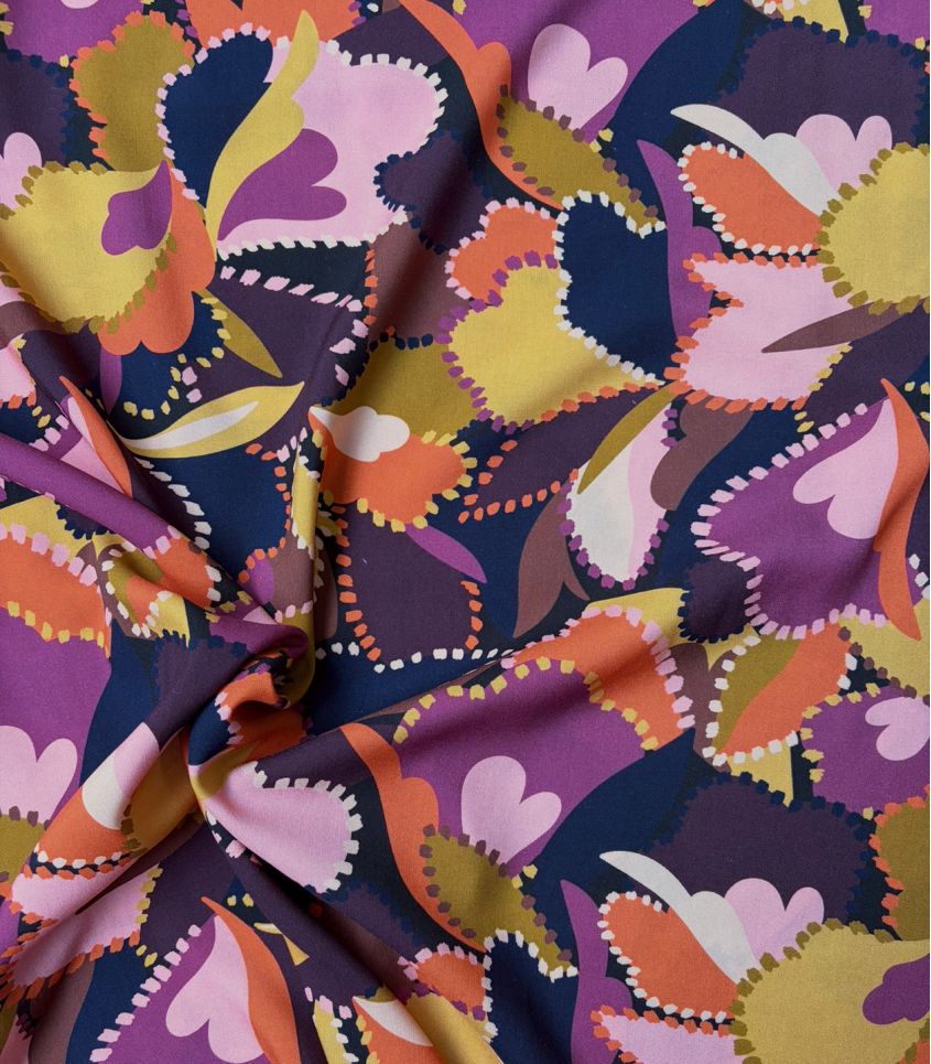 Tissu viscose Bernie - Violet Tissu viscose Bernie - Violet