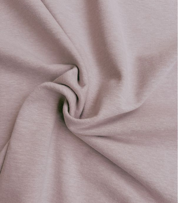 Tissu jersey chiné - Guimauve