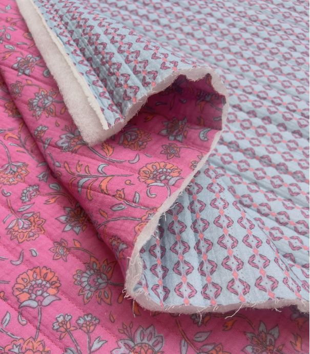 Tissu double gaze matelassé - Suriya