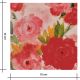 Tissu viscose - Roses rouges