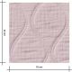 Tissu double gaze matelassée Olva - Rose Poudre