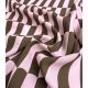 Tissu viscose - Gaufrette rose