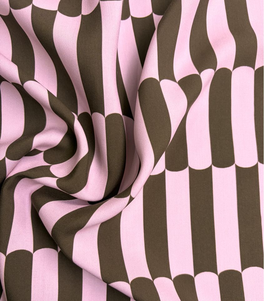 Tissu viscose - Gaufrette rose Tissu viscose - Gaufrette rose