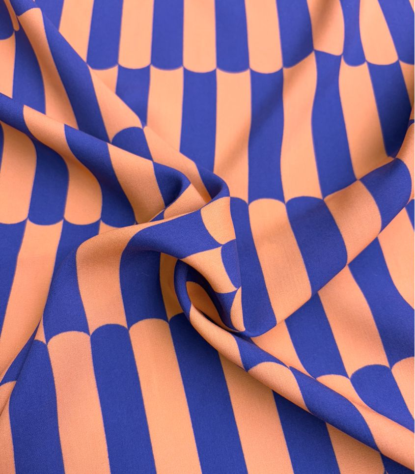 Tissu viscose - Gaufrette Clémentine