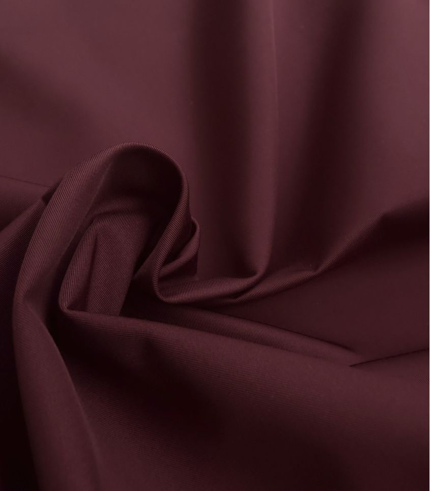Tissu trench poly / coton déperlant - Bordeaux