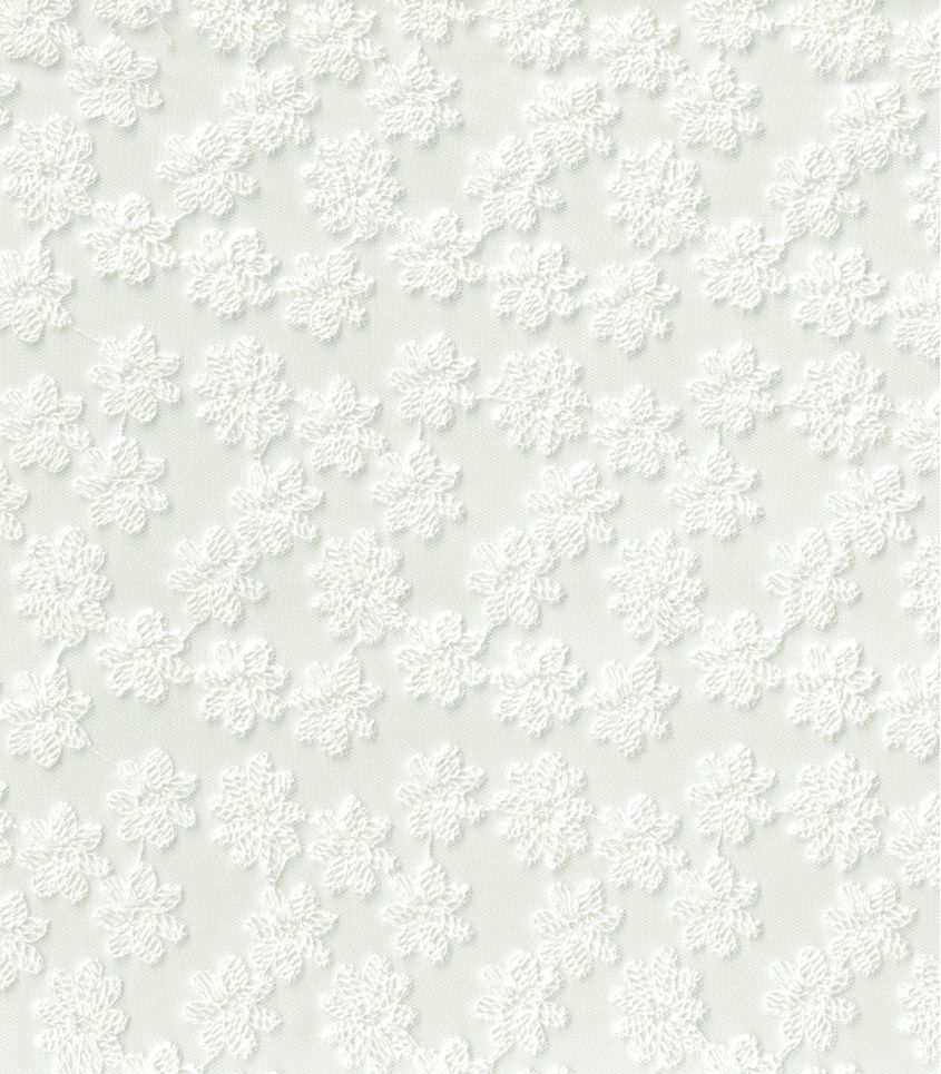 Tulle fin brodé Fleurettes - écru Tulle fin brodé Fleurettes - écru