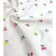 Tissu coton brodé - Cherry