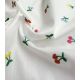 Tissu coton brodé - Cherry
