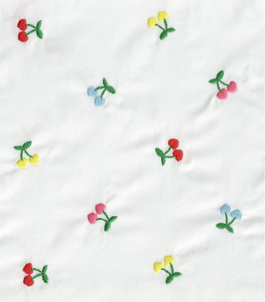 Tissu coton brodé - Cherry Tissu coton brodé - Cherry