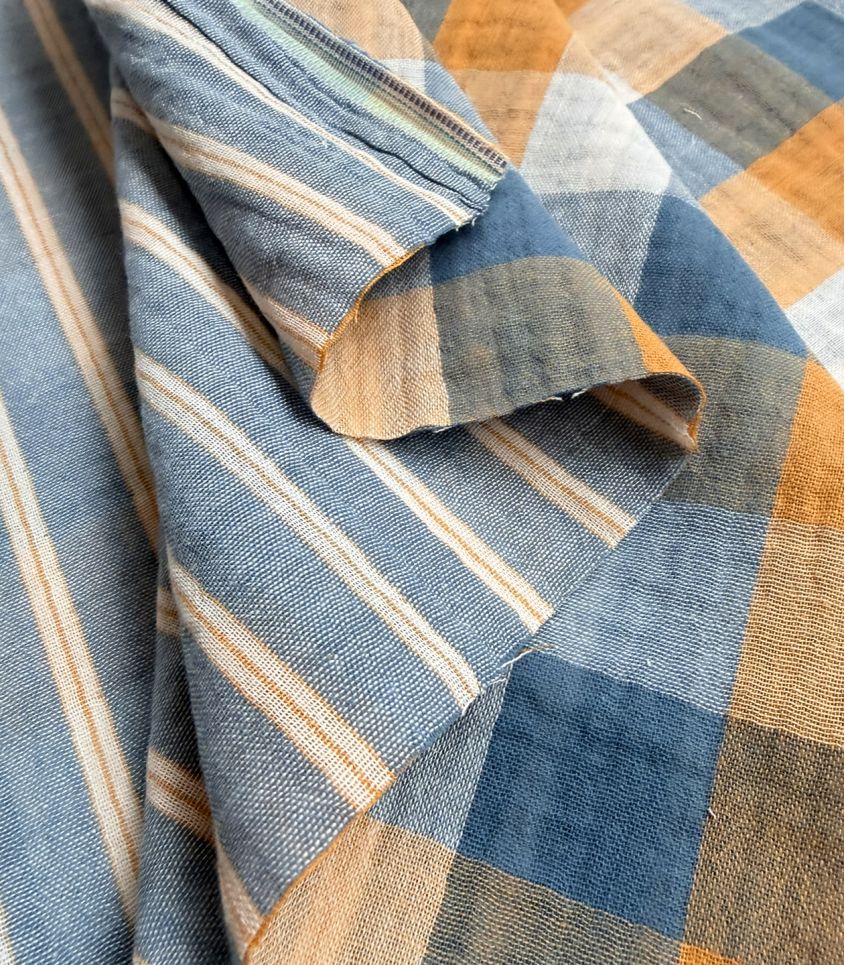 Double gaze reversible - Stripes and Checks