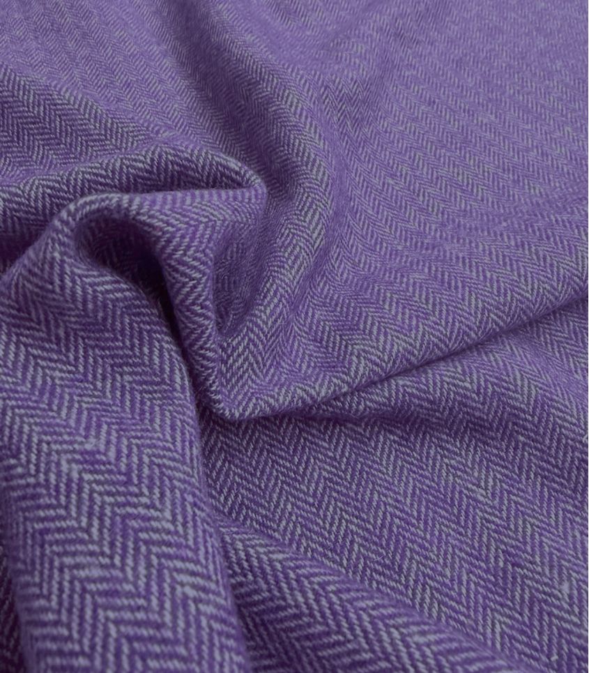 Tissu lainage Petits Chevrons Purple Tissu lainage Petits Chevrons Purple
