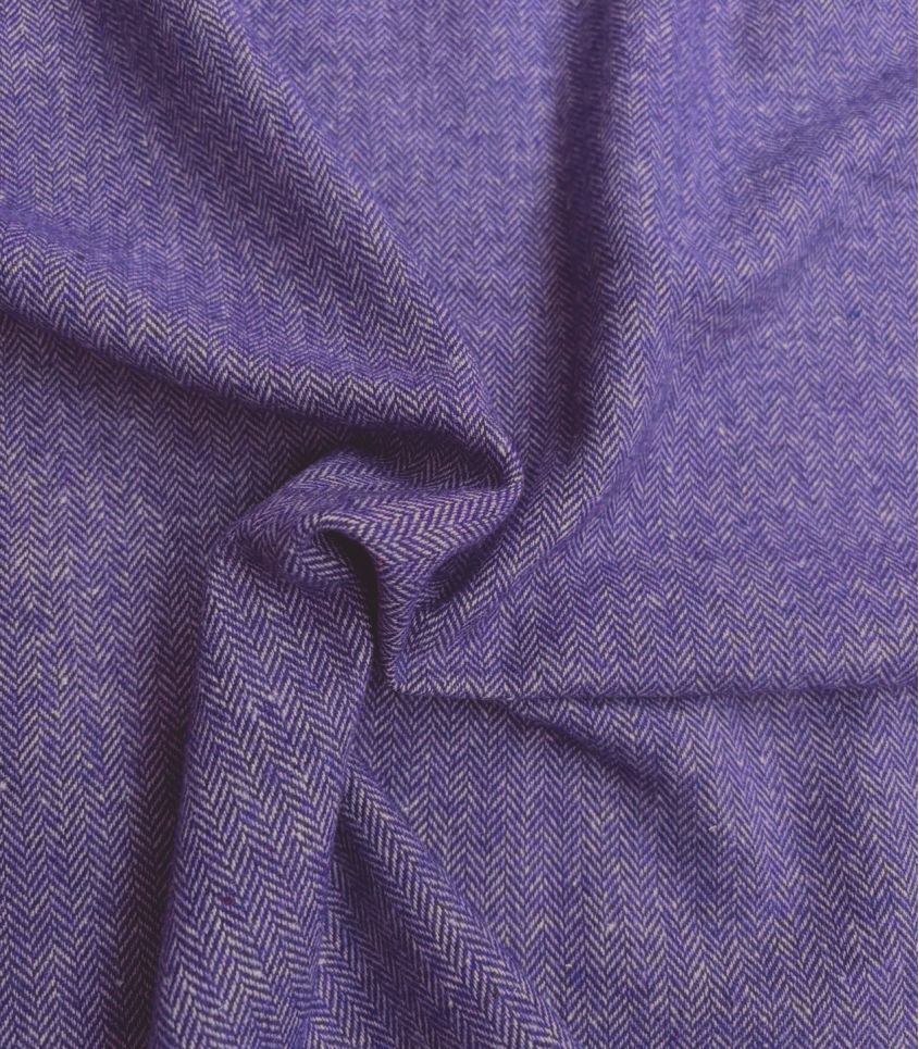 Tissu lainage Petits Chevrons Purple Tissu lainage Petits Chevrons Purple