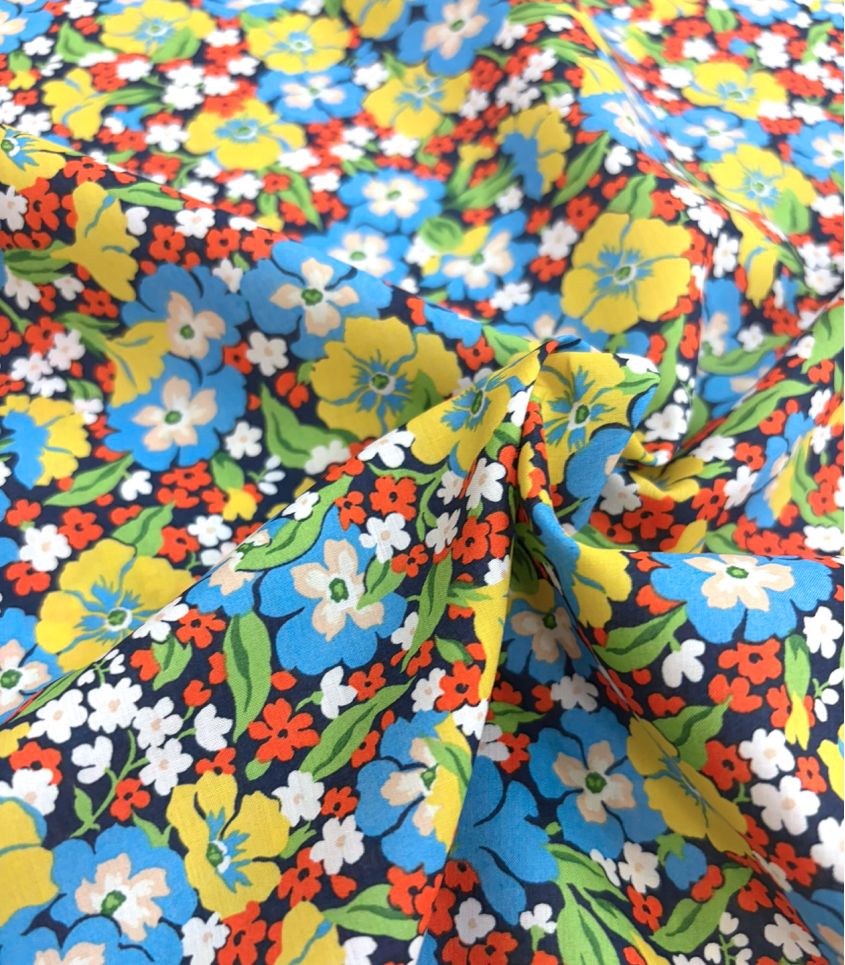 Tissu Liberty Gabriella Gisou - Black Tissu Liberty Gabriella Gisou - Black