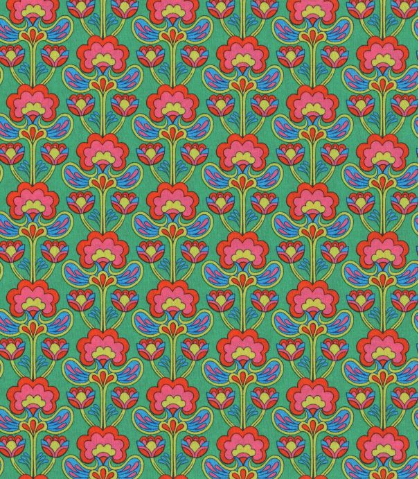 Tissu Liberty Peacock Posy - Green