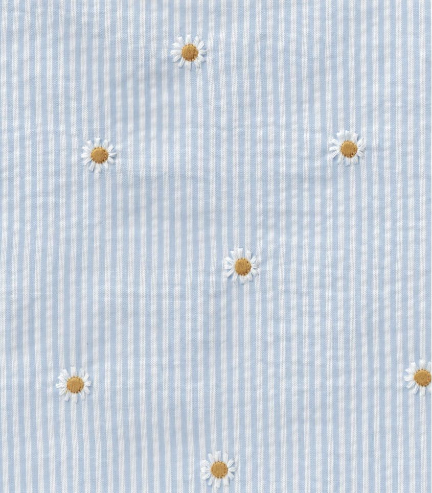 Tissu seersucker ciel - Marguerite Tissu seersucker ciel - Marguerite