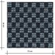 Tissu Denim jacquard carrés - Brut