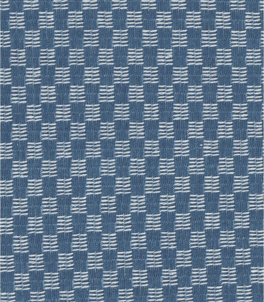 Tissu Denim jacquard carrés - Bleu moyen Tissu Denim jacquard carrés - Bleu moyen