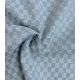 Tissu Denim jacquard carrés - Bleu clair