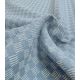 Tissu Denim jacquard carrés - Bleu clair