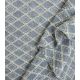 Tissu chambray brodé - Losanges