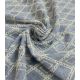 Tissu chambray brodé - Losanges