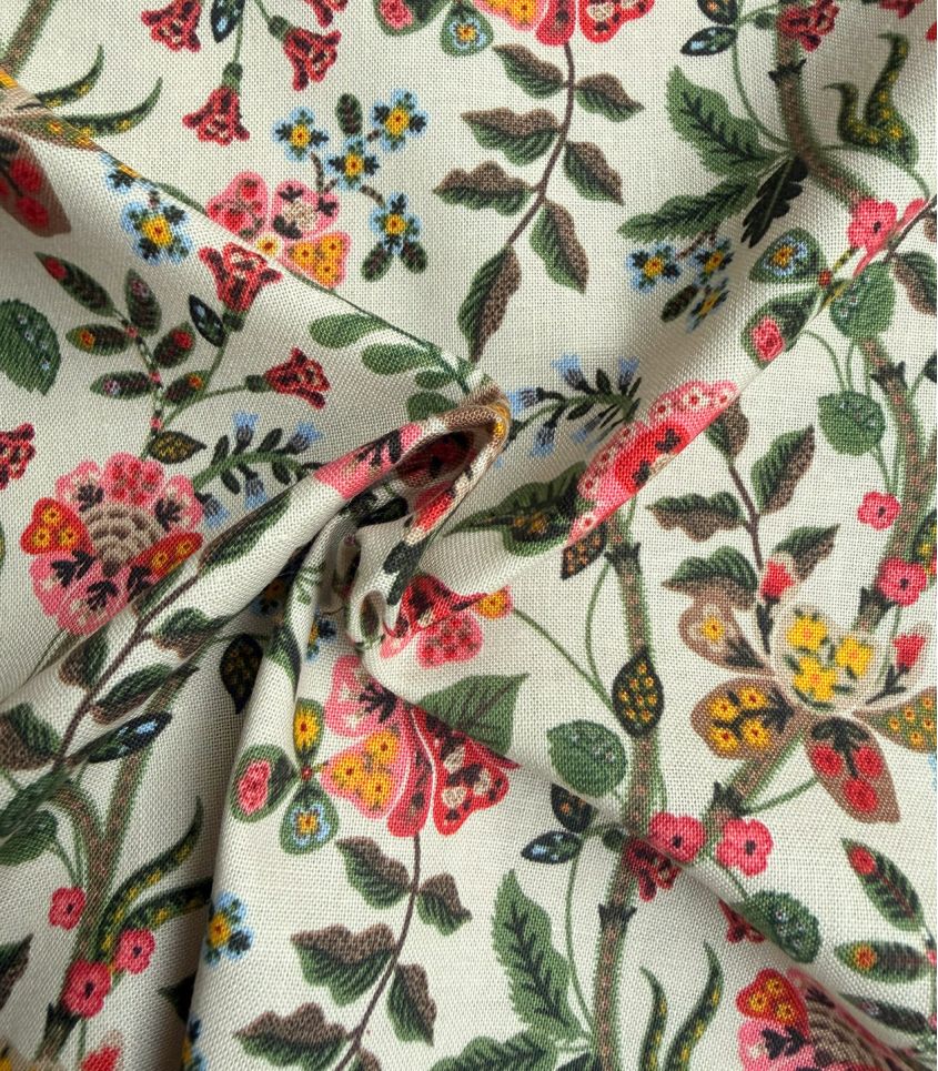 Tissu coton Gracie- Linen Tissu coton Gracie- Linen