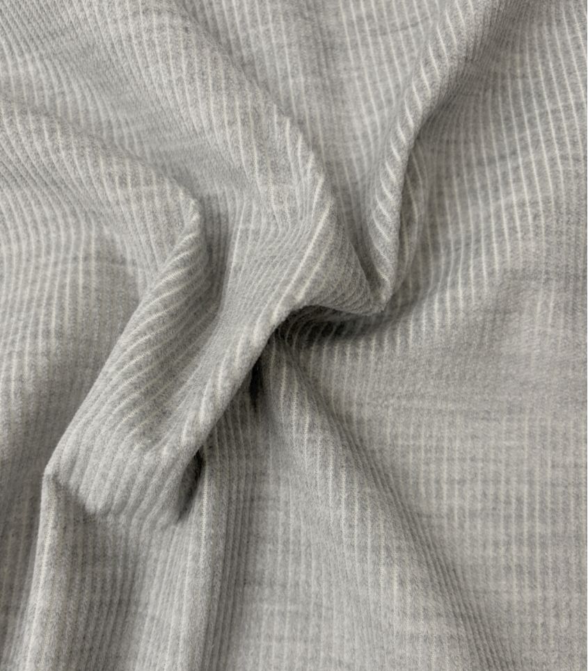 Tissu velours côtelé souple - Brume