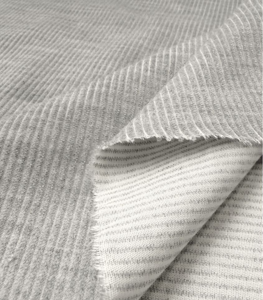 Tissu velours côtelé souple - Brume Tissu velours côtelé souple - Brume