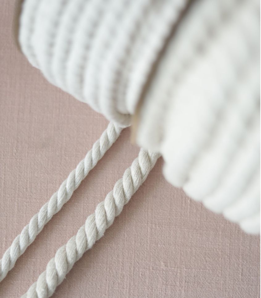 Cordon coton rond - Ecru