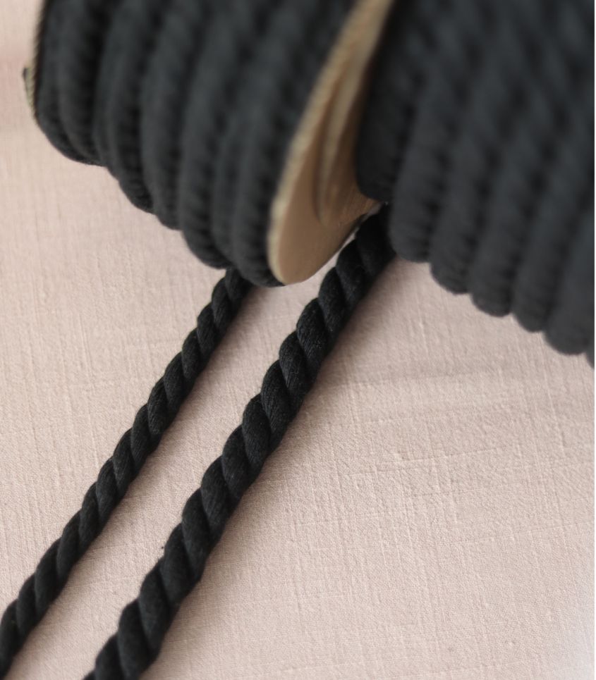 copy ofCordon coton rond - Noir