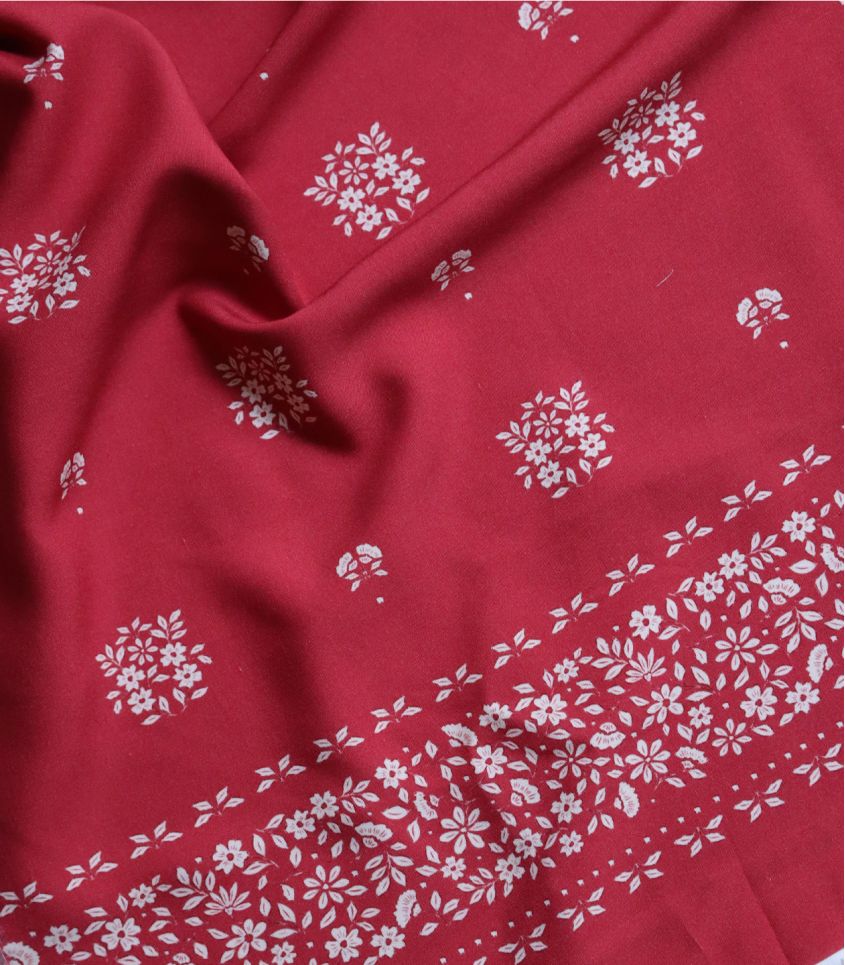 Tissu viscose - Porcelaine Tissu viscose - Porcelaine