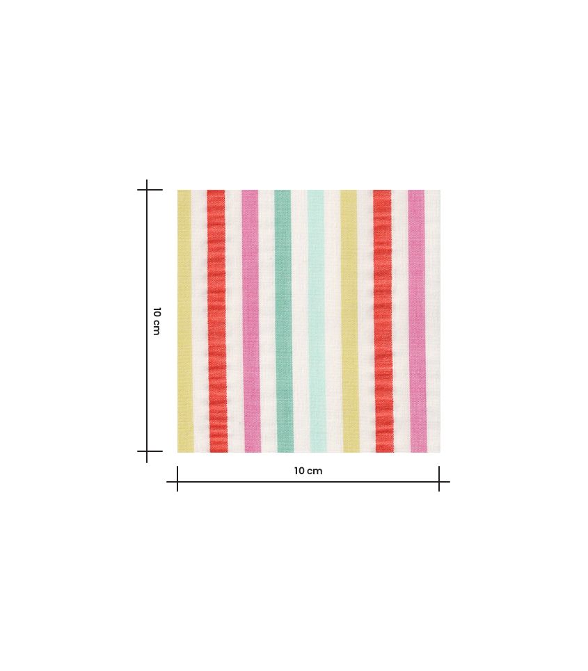 Tissu coton rayé - Tutti Frutti Tissu coton rayé - Tutti Frutti