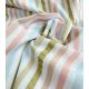 Tissu coton rayé - Pastel