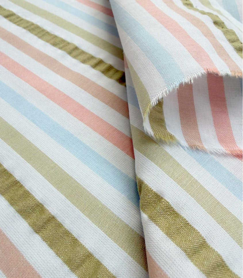 Tissu coton rayé - Pastel Tissu coton rayé - Pastel
