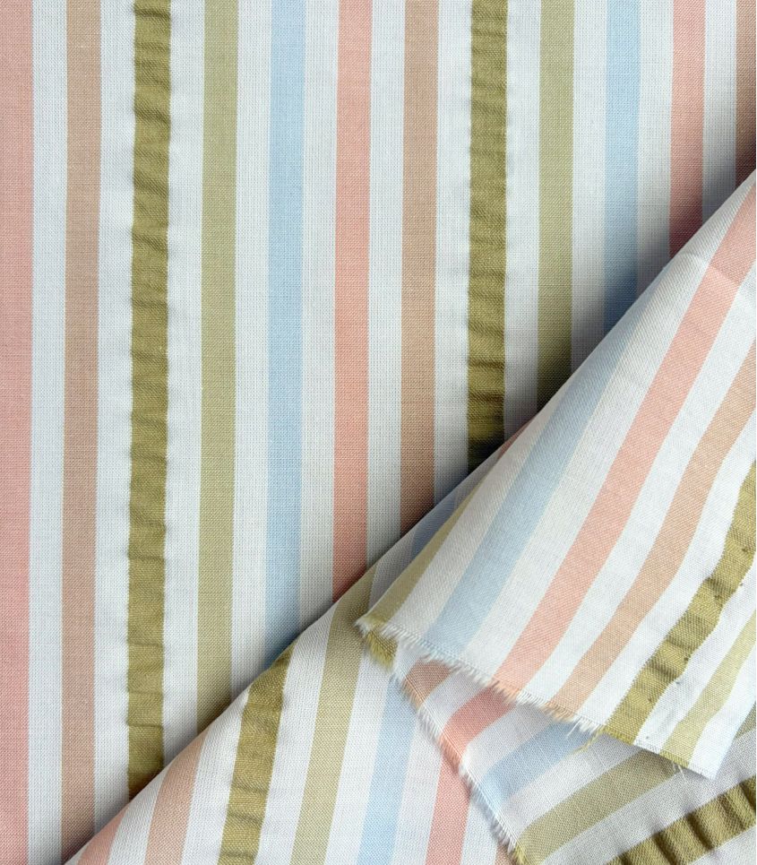 Tissu coton rayé - Pastel Tissu coton rayé - Pastel