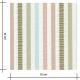 Tissu coton rayé - Pastel