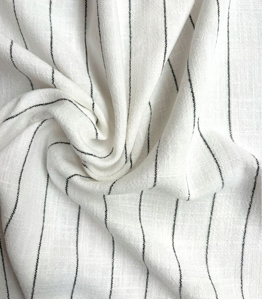Tissu Lin viscoserayure costume - Lait