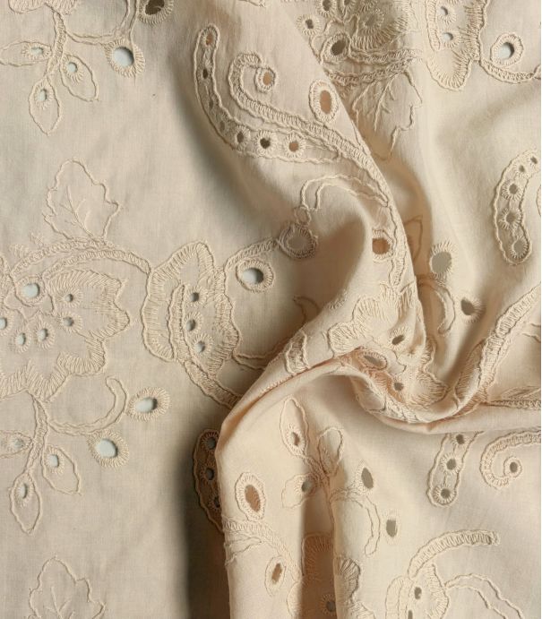 Broderie anglaise Jasmin - Beige