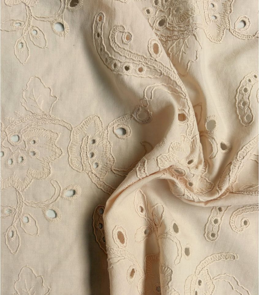 Broderie anglaise Jasmin - Beige