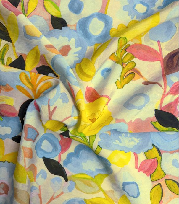 Tissu viscose - Calycanthus Jaune