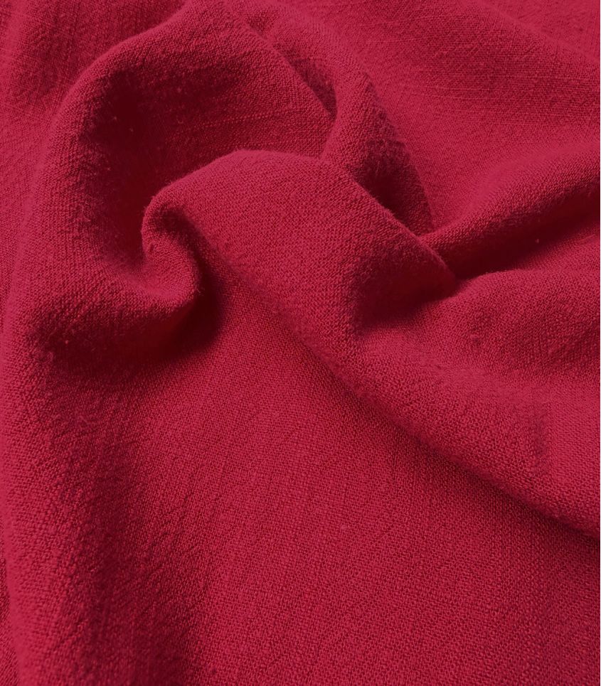 Tissu Lin viscose - Cranberries