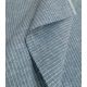 Lin coton - Chambray rayé Bleu clair
