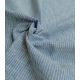 Lin coton - Chambray rayé Bleu clair