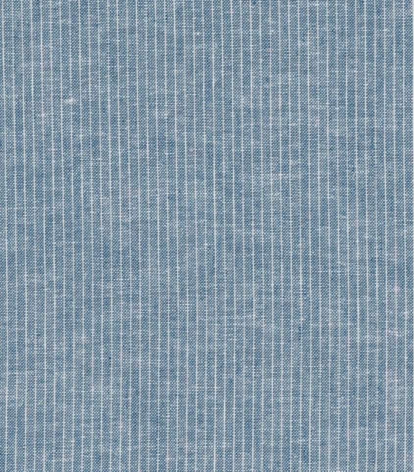 Lin coton - Chambray rayé Bleu clair Lin coton - Chambray rayé Bleu clair
