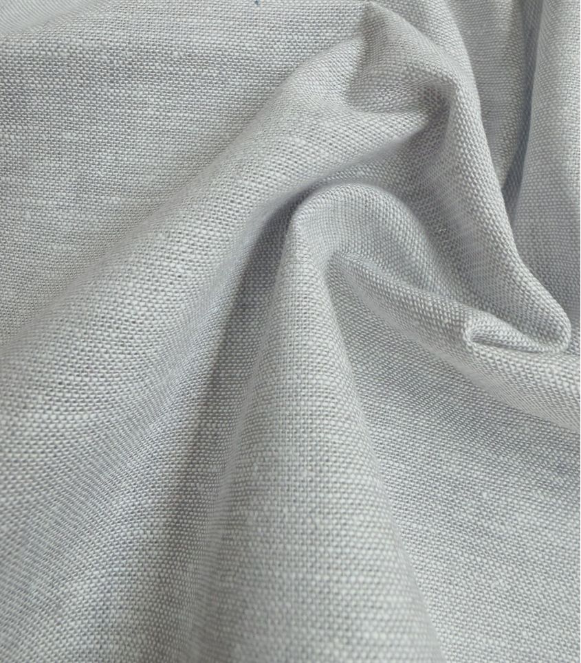 Chambray lin coton - Gris