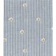 Tissu seersucker marine - Pâquerettes