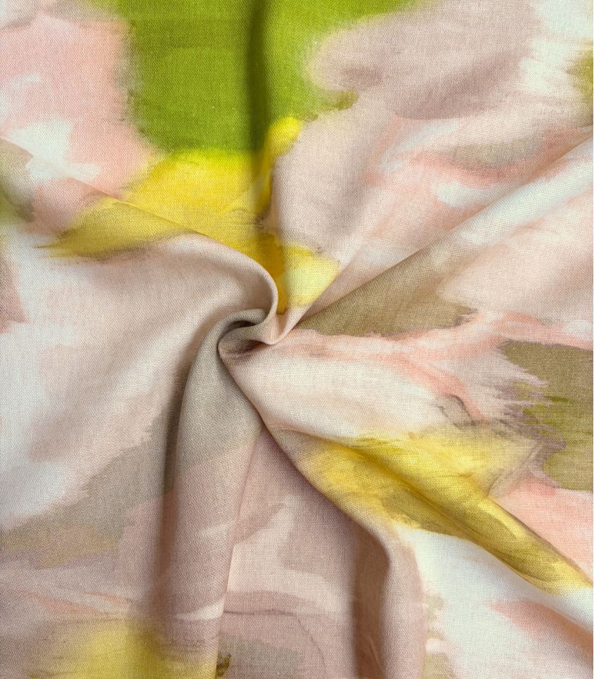 Tissu Lin viscose Reveries - Sable