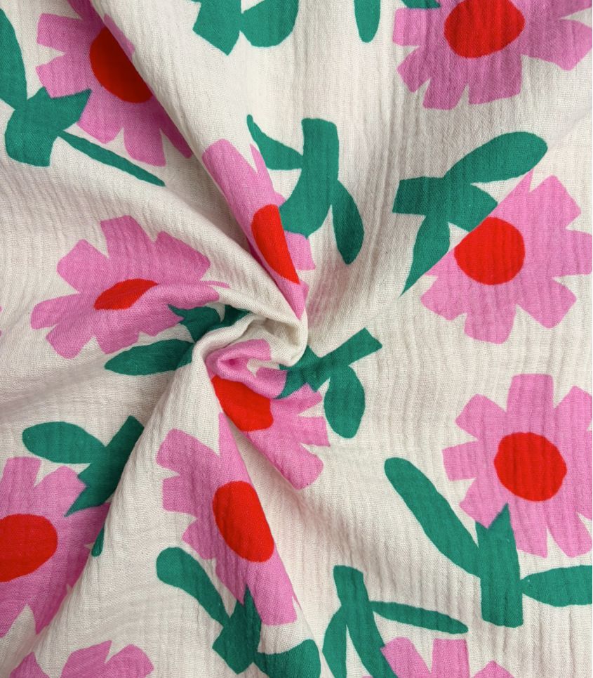 Double gaze - Fleurs Pop roses