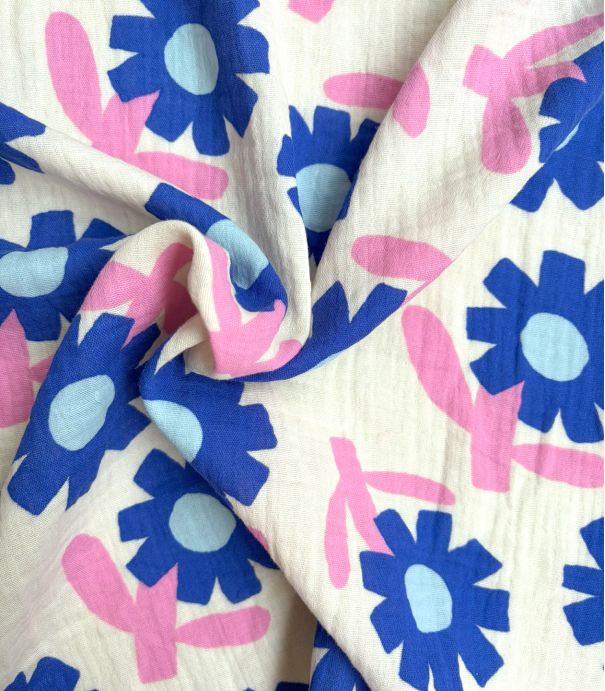 Double gaze - Fleur Pop Blue